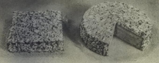 Cake kingitus. Foto raamatust "Tootmine koogid ja pirukad," 1976 